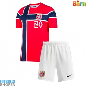 Billiga Norge Antonio Nusa #20 Hemmatröja Barn VM 2026 Kortärmad (+ Korta byxor)